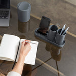 Conjunto para Baño Serene 4 Piezas Gris Grafito Coza®