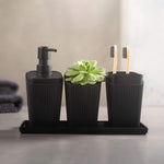 Soporte para Cepillo de Dientes New Square Negro Coza®