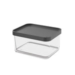 Contenedor Clear Grande 1 Litro Gris Grafito Coza®