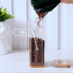 Contenedor Hermético Modo 1,5 Litros Cristal Coza®