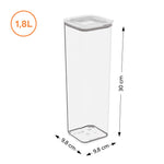 Contenedor Hermético Modo 1,8 Litros Cristal Coza®