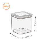 Contenedor Hermético Modo 580ml Cristal Coza®