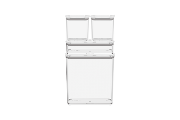 Kit 4 Contenedores Herméticos Modo Cristal Coza®