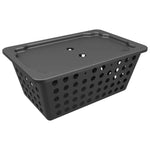 Cesta Organizadora con Tapa One Grande 4,7 Litros Negro Coza®