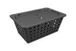 Cesta Organizadora con Tapa One Grande 4,7 Litros Negro Coza®