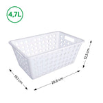 Cesta Organizadora One Grande 4,7 Litros Natural Coza®