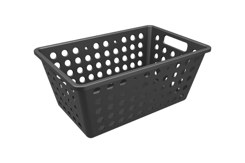 Cesta Organizadora One Grande 4,7 Litros Negro Coza®