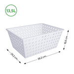 Cesta Organizadora One Maxi 13,5 Litros Natural Coza®