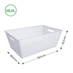 Cesta Organizadora One 38,6 Litros Natural Coza®