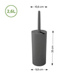 Cepillo para Inodoro Serene Gris Grafito Coza®