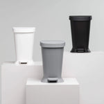 Basurero con Pedal New Square 5 Litros Gris Claro Coza®