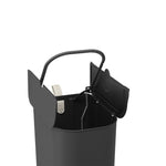 Basurero Mariposa con Pedal 6L Negro con Asa Coza®