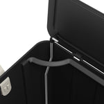 Basurero Mariposa con Pedal 6L Negro con Asa Coza®