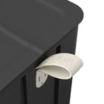 Basurero Mariposa con Pedal 6L Negro con Asa Coza®