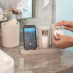 Dispensador de Jabón Liquido 290ml Serene Gris Claro Coza®