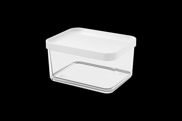 Contenedor Clear Grande 1 Litro Blanco Coza®