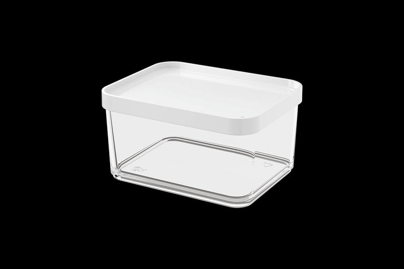 Contenedor Clear Grande 1 Litro Blanco Coza®