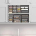 Contenedor Clear Grande 1 Litro Gris Grafito Coza®