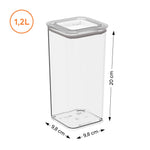 Contenedor Hermético Modo 1,2 Litros Cristal Coza®