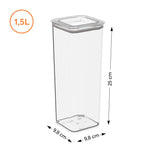 Contenedor Hermético Modo 1,5 Litros Cristal Coza®