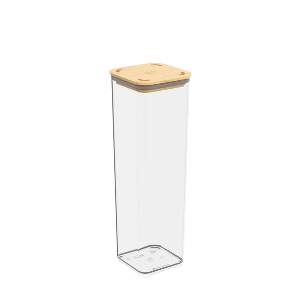 Contenedor Hermético Modo Bambú 1,8 Litros Cristal Coza®